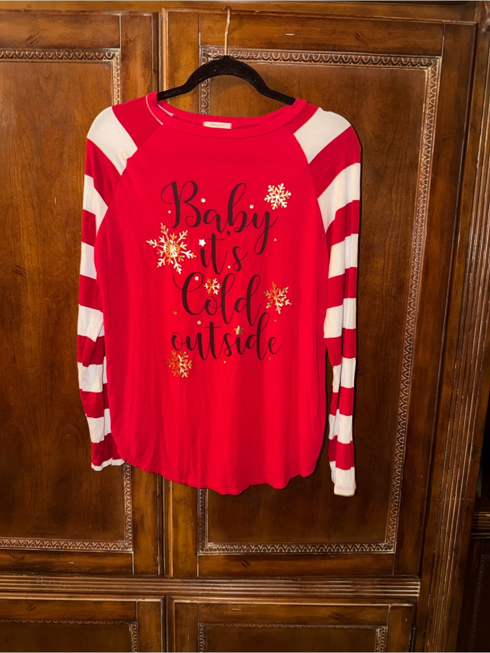12 Pm By Mon Ami Bright Red Crewneck Top